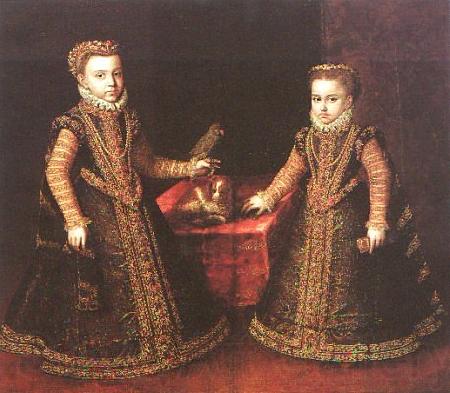 Sofonisba Anguissola Infantas Isabella Clara Eugenia and Catalina Micaela France oil painting art